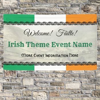Irish Or Ireland Theme Event Welcome Banner by Sideview at Zazzle