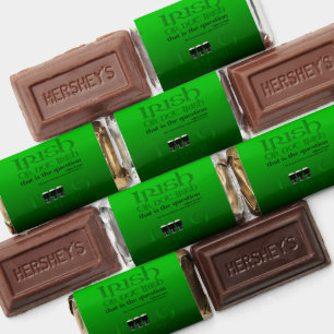 Irish or not Irish St Patrick personalized HMCF01 Hershey's Miniatures
