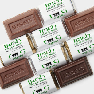 Irish or not Irish St Patrick personalized HMCF01 Hershey's Miniatures