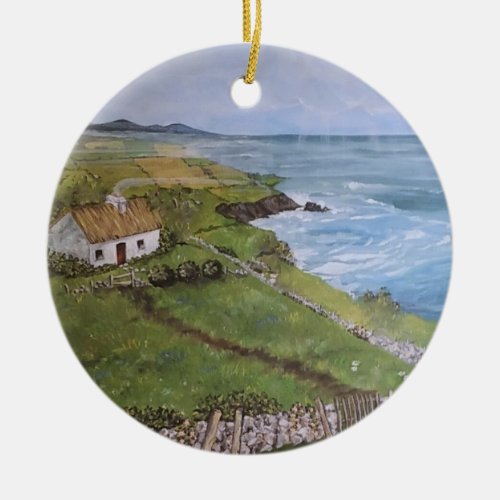 Irish Ornamanent Christmas Ireland County Kerry Ceramic Ornament