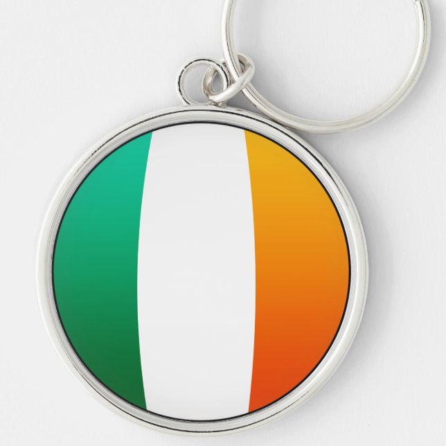 Irish Oval Flag Keychain (Front)