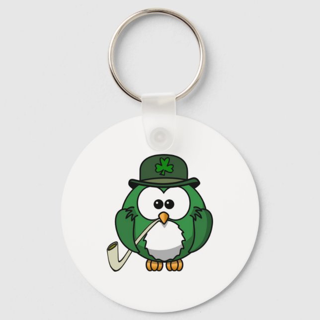 Irish Owl Keychain (Front)