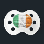 Irish pacifier<br><div class="desc">Show off your Irish pride with this adorable Irish flag pacifier. Perfect for someone who is expecting or has a little Irish tot of their own.</div>