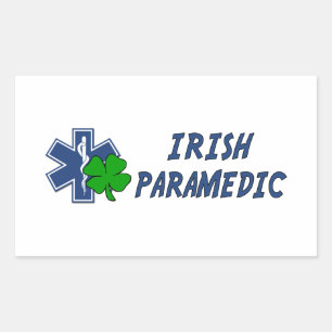 Irish Paramedic Rectangular Sticker