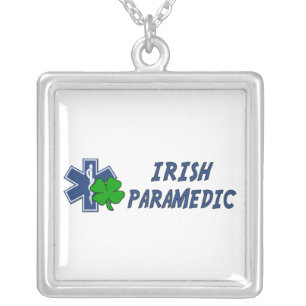 Irish Paramedic Silver Plated Necklace