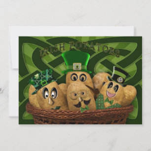 IRISH PARTY INVITATION - IRISH POTATOES