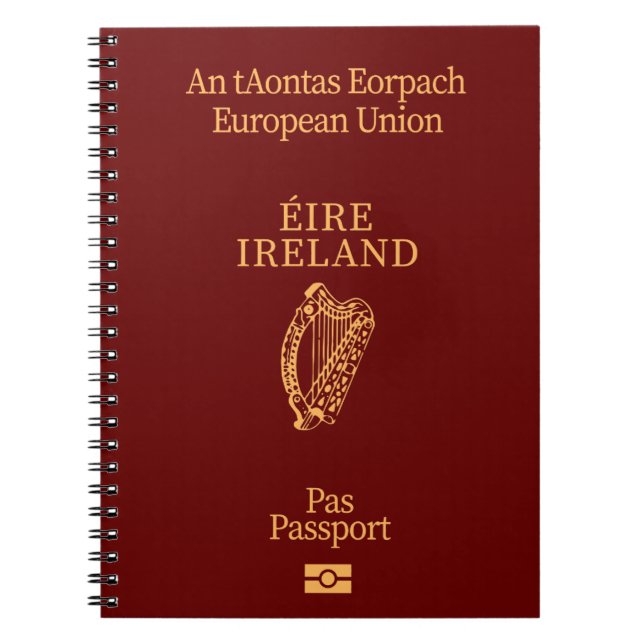 Irish passport cover notebook (Front)