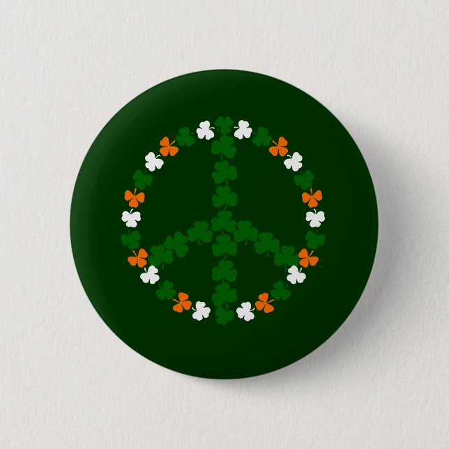 Irish peace sign button (Front)