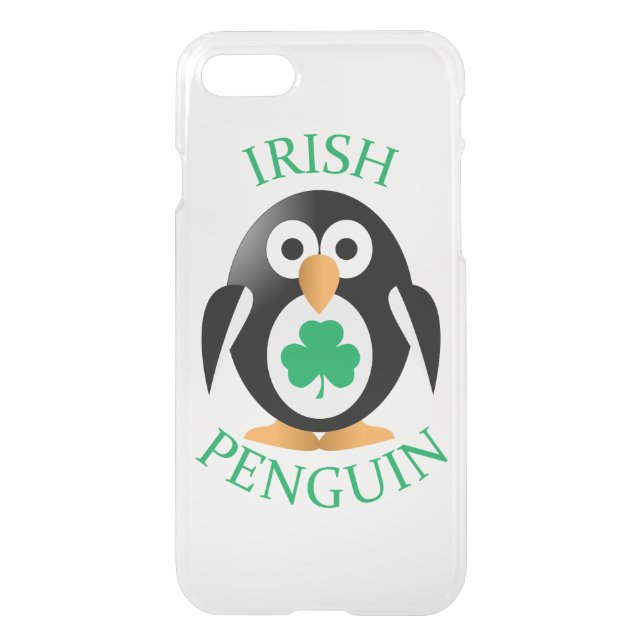 Irish penguin uncommon iPhone case (Back)