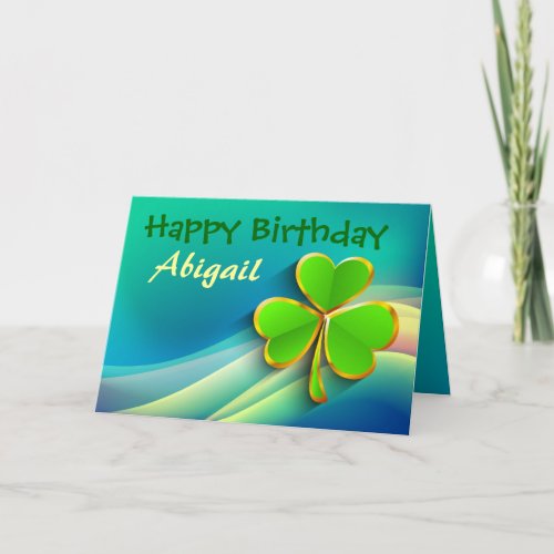 Irish Personalized Birthday Card