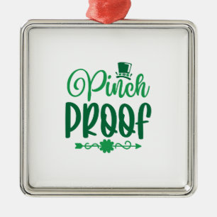 Irish Pinch Proof Metal Ornament