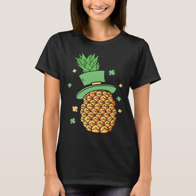 Irish Pineapple St Patrick s Day Ireland T-Shirt (Front)