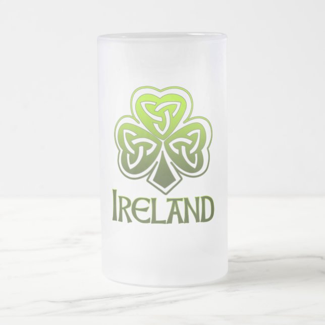 Irish Pint Frosted Glass Beer Mug (Center)