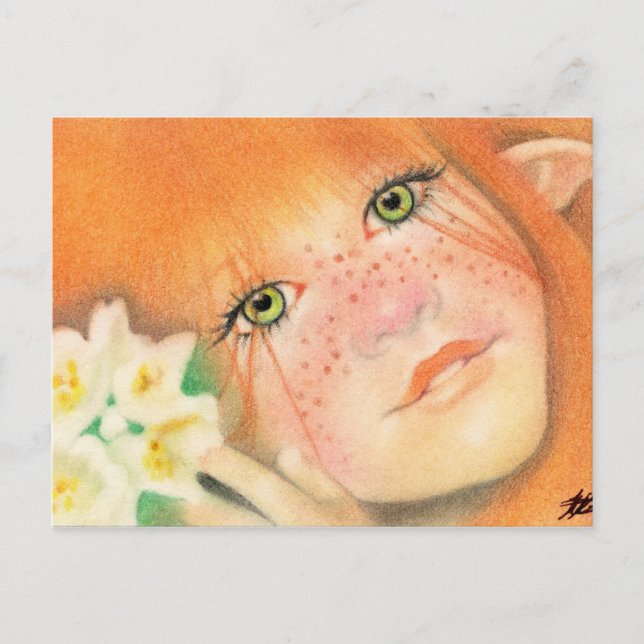 Irish Pixie Fairy Postcard (Front)