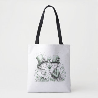 Irish Pixie Magic St, Patty's Day tee shirt Tote Bag