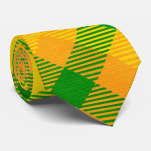 Irish Plaid St Patrick's Day Pattern Neck Tie