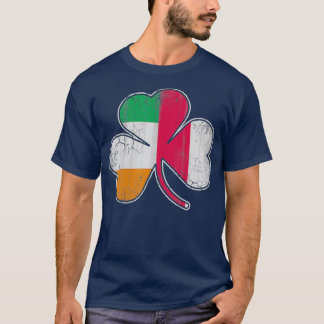 Irish Polish Flag Shamrock T-Shirt