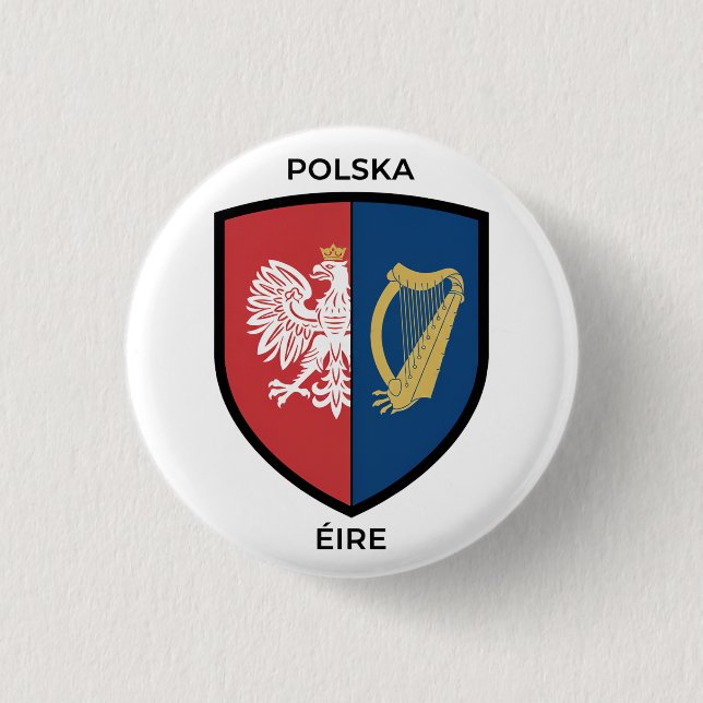 Irish-Polish Heritage Button (Front)