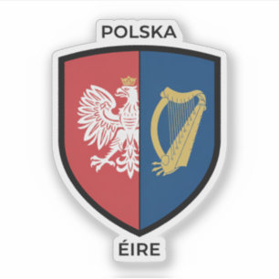 Irish-Polish Heritage Sticker