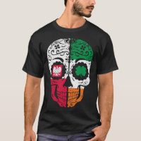 Irish Polish Sugar Skull Ireland Poland Flag St Pa