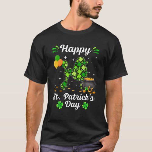 Irish Poodle Dog Cute Shamrock StPatricks Day T_Shirt