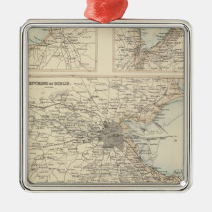 Irish Ports and Harbours Metal Ornament