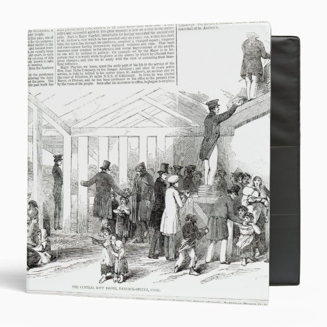 Irish Potato Famine, 1847 3 Ring Binder (Front/Inside)