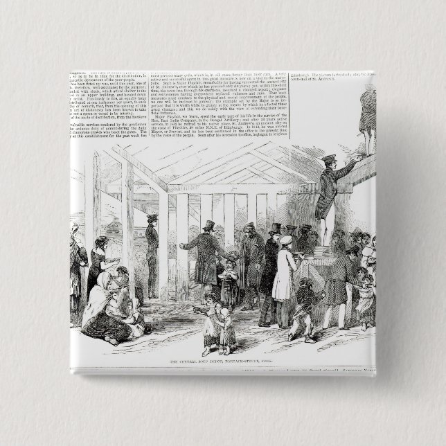 Irish Potato Famine, 1847 Pinback Button (Front)