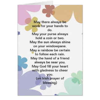 Irish Prayer Cards | Zazzle