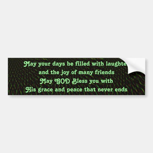 Irish prayer bumper sticker