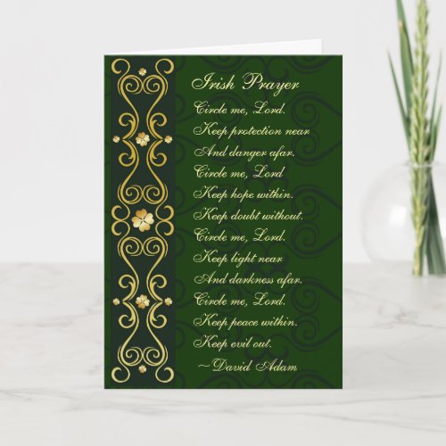 Irish Prayer Circle me Lord Card