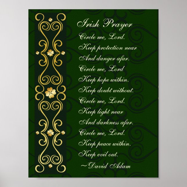 Irish Prayer, Circle me Lord, Poster (Front)
