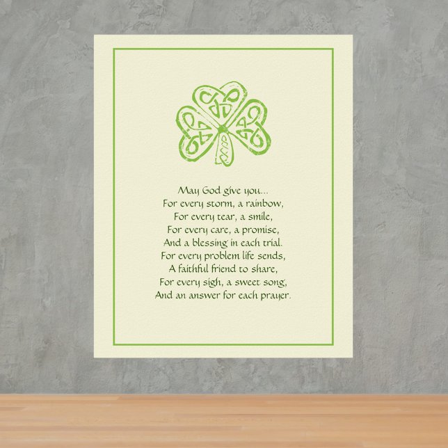 Irish Prayer Faux   Poster (Creator Uploaded)