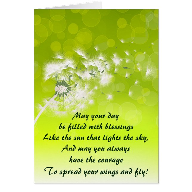 Irish Prayer for Blessings card (Front)