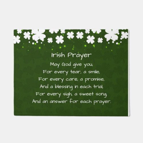 Irish Prayer Inspirational Doormat