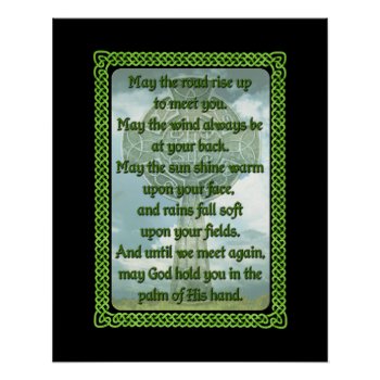 Irish Prayer Poster by packratgraphics at Zazzle