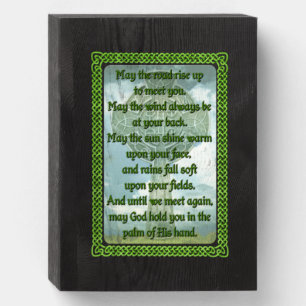 Irish Prayer Wooden Box Sign