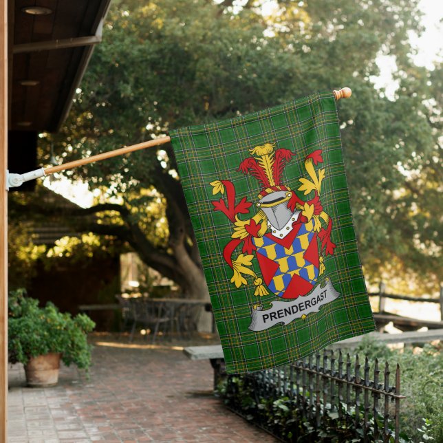  Irish Prendergast Coat of Arms Family Crest Irela House Flag (In SItu)