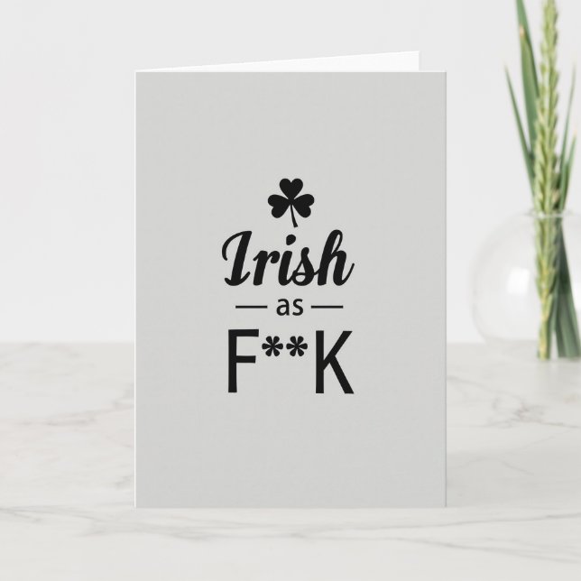 Irish Pride As Fk Card (Front)