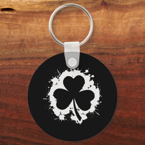 Irish Pride Clover Leaf Saint St Patricks Day Keychain