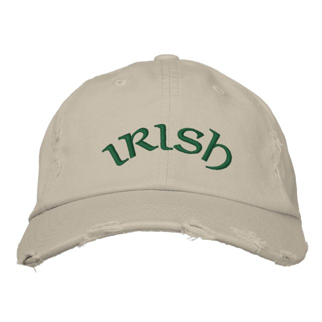 Irish Pride Embroidered Baseball Cap (Front)