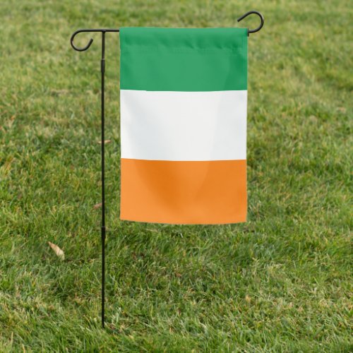 Irish pride garden flags for St Patricks Day