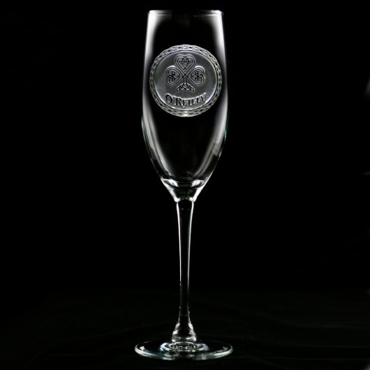 Irish Pride Personalized Champagne Flute (Front)