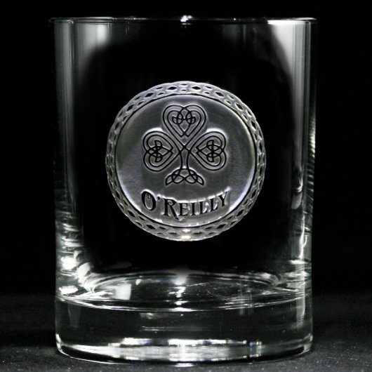 Irish Pride Personalized Whiskey Glass (Front)