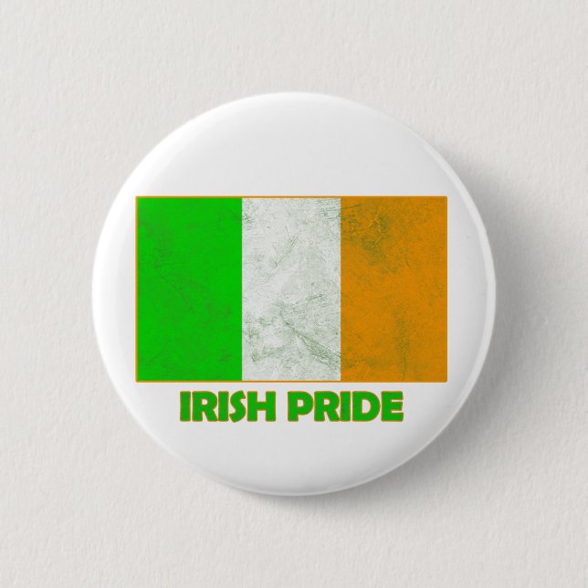 irish pride pinback button (Front)