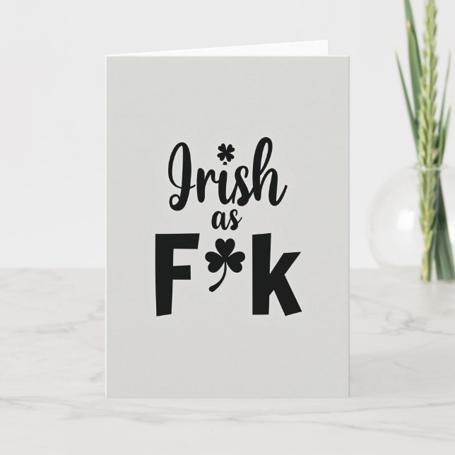 Irish Pride Shamrock Card (Front)