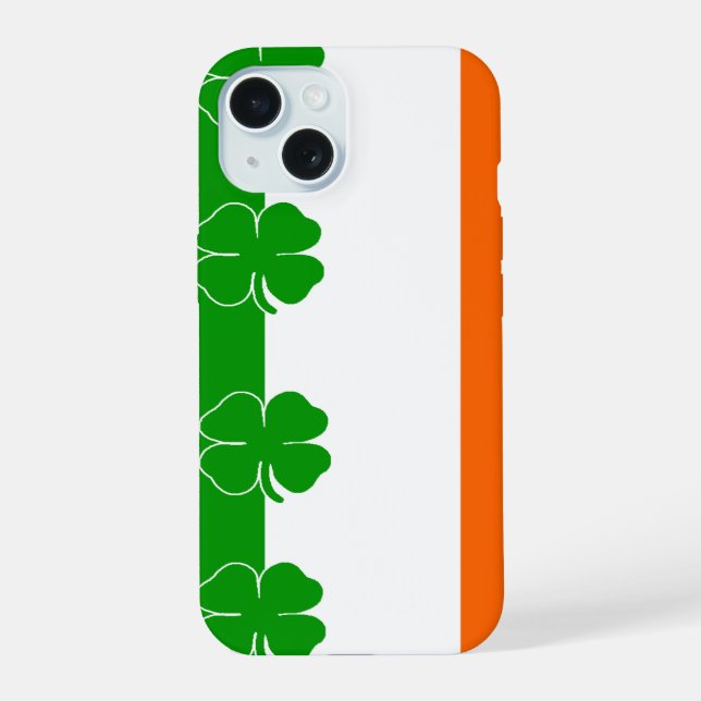 [Irish Pride] Shamrock Flag Iphone Case (Back)