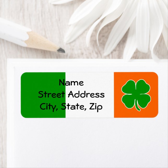 [Irish Pride] Shamrock Flag Label (Insitu)