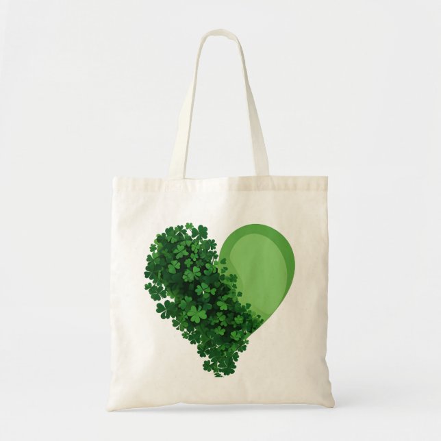 Irish Pride Shamrock Tote Bag – St. Patrick’s Day  (Front)
