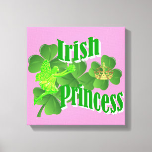 Irish princess canvas print